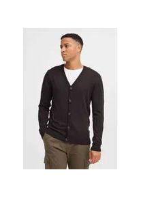 Strickjacke Blend "BHWebte", Herren, Gr. XXL, schwarz, 78% Viskose, 22% Polyester, unifarben, Basic, regular fit normal, V-Ausschnitt, Strickjacken Strickjacke, Komfortabler Cardigan mit Kn&ouml;pfen.