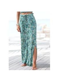 Maxirock Vivance, Damen, Gr. 34, gr&uuml;n (gr&uuml;n bedruckt), Jersey, Obermaterial: 100% Viskose, bedruckt, figurumspielend lang, R&ouml;cke Maxirock, mit Alloverdruck und elastischem Bund, langer Sommerrock mit Schlitz