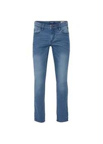 5-Pocket-Jeans Blend "BHPico", Herren, Gr. 38, L&auml;nge 34, denim middleblau, Jeans, 98% Baumwolle, 2% Elasthan, unifarben, skinny fit lang, Jeans 5-Pocket-Jeans, Denim Hose mit leichten Used-Effekten