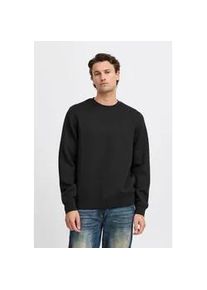 Rundhalspullover Blend "BHSweatshirt", Herren, Gr. XXL, schwarz, Sweatware, 80% Viskose, 13% Polyester, 7% Elasthan, unifarben, Basic, regular fit normal, Rundhals, eingesetzt, Pullover Rundhalspullover, Klassischer Sweatpullover mit Rundhalsausschnitt