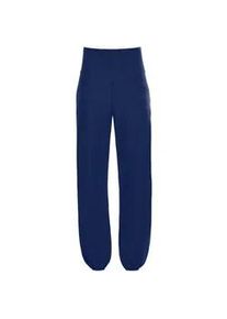 Sporthose WINSHAPE "Functional Light and Comfort Wide Leg Pants CUL102LC", Damen, Gr. XXL, Normalgr&ouml;&szlig;en, blau (dunkelblau), 85% Polyester, 15% Elasthan, Hosen Sporthose, mit Gummizug