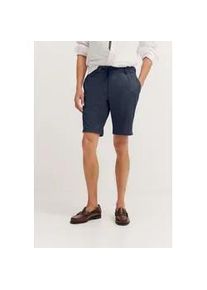 Bermudas Bugatti, Herren, Gr. 52, Normalgr&ouml;&szlig;en, blau (370, marine), 73% Polyester, 22% Viskose, 5% Elasthan, unifarben, normal, Hosen Bermudas, mit Kordelzug