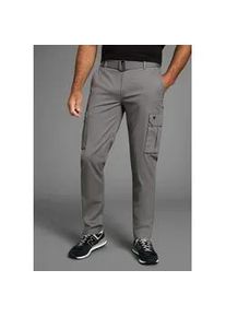 H.I.S. Cargohose H.I.S, Herren, Gr. 38, N-Gr, grau (dunkel grau), Web, Obermaterial: 98% Baumwolle, 2% Elasthan, unifarben, regular fit lang, Hosen Cargohose, Topseller