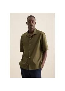 Businesshemd Seidensticker "Schwarze Rose", Herren, Gr. XXL45-46, normale &Auml;rmell&auml;ngen, gr&uuml;n, 100% Baumwolle, unifarben, regular fit, gerader Abschluss, Hemden, Regular 1/2 Reverskragen Uni