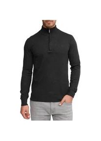 Troyer INDICODE "Lillamos", Herren, Gr. L, grau (charcoal mix), Strick, Obermaterial: 80% Baumwolle, 20% Polyamid, unifarben, normal, ohne Ausschnitt, Pullover Troyer