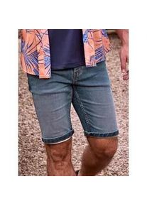 Jogg-Bermudas Lerros "Lerros Bequeme Jogg-Denim Bermuda", Herren, Gr. 38, blau (strong blau), 79% Baumwolle, 19% Polyester, 2% Elasthan, Hosen