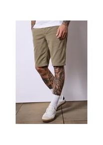 Shorts Street One MEN, Herren, Gr. 31, beige (coast sand), Web, Obermaterial: 97% Baumwolle, 3% Elasthan; G&uuml;rtel: 100% Polyester, unifarben, regular fit kurz, Hosen Shorts, mit seitlichen Einschubtaschen