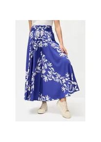 Hosenrock Lascana, Damen, Gr. 40, beige (creme, royal bedruckt), Web, Obermaterial: 100% Polyester, bedruckt, figurumspielend kn&ouml;chelfrei, R&ouml;cke, mit Alloverprint