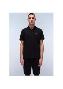 Poloshirt Napapijri "EALIS SS SUM", Herren, Gr. L, schwarz, Jersey, Obermaterial: 100% Baumwolle, h&uuml;ftlang, Shirts