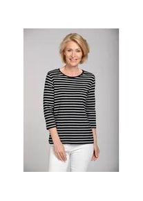 Rundhalsshirt Clarina "NICOLE", Damen, Gr. 46, schwarz, Obermaterial: 100% Baumwolle;, comfort fit, Rundhals, Shirts Rundhalsshirt, Pima Cotton Interlock