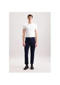 5-Pocket-Hose Seidensticker, Herren, Gr. 34/30, Normalgr&ouml;&szlig;en, navy, 100% Baumwolle, unifarben, Hosen 5-Pocket-Hose