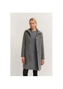 Wollmantel Bugatti "Modern Fit", Damen, Gr. 38, 270, dunkelgrau, 52% Polyester, 25% Polyacryl, 23% Wolle, unifarben, normal, normaler Saum, M&auml;ntel, mit Flexcity Stretch und Stehkragen