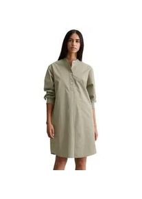 Marc O'Polo Hemdblusenkleid MARC O'POLO DENIM "aus Papertouch-Popeline", Damen, Gr. M, Normalgr&ouml;&szlig;en, gr&uuml;n (dunkelgr&uuml;n), Obermaterial: 100% Baumwolle, kariert, relaxed fit kurz, Manschette, Kleider