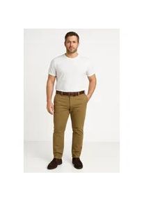 Jack & Jones PlusSize Chinohose "JPSTMARCO FRANCO CHINO W BELT PLS", Herren, Gr. 48 (7XL), L&auml;nge 34, braun (elmwood), Web, Obermaterial: 98% Baumwolle, 2% Elasthan, JACK & JONES PLUSSIZE, unifarben, slim fit kn&ouml;chellang, Hosen Chinohose