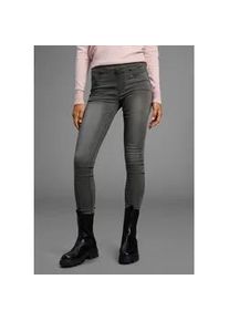Jeansjeggings Arizona, Damen, Gr. 50, N-Gr, grau (dunkelgrau us), Denim/Jeans, Obermaterial: 63% Baumwolle, 32% Polyester, 5% Elasthan, Basic, skinny fit normal, Jeans, skinny