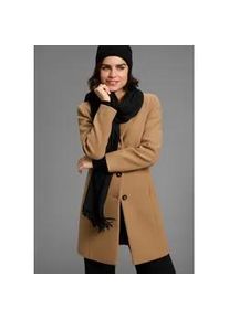 Schal Laura Scott, Damen, schwarz, Web, Obermaterial: 100% Polyester, unifarben, Modet&uuml;cher Schal, mit modischen Fransen in klassischen Unifarben - NEW