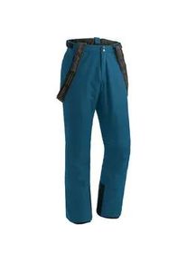 Skihose Maier Sports "Anton slim 2.0", Herren, Gr. 54, Normalgr&ouml;&szlig;en, saphirblau, 100% Polyester, Hosen Skihose, Herren Schneehose mit Hosentr&auml;gern, wind/wasserdicht, Slim Fit