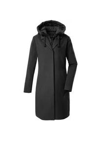 Parka "GW 20 WMN PRK", Damen, Gr. 38, schwarz, Obermaterial: 100% Polyester;Obermaterial 2: 100% Polyester;Futter: 100% Polyester;Futter 2: 100% Polyester;F&uuml;llung: 100% Polyester, G.I.G.A. DX BY KILLTEC, Jacken Parka, Windabweisender Damen Parka mit abnehmbarer Kapuze und Gilet