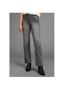 Bootcut-Jeans Arizona, Damen, Gr. 44, N-Gr, dk grau used, Denim/Jeans, Obermaterial: 98% Baumwolle, 2% Elasthan, Basic, comfort fit lang, Jeans, hohe Leibh&ouml;he