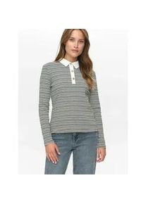 N&uuml;mph Blusentop N&Uuml;MPH "N&uuml;mph Shirt NUSEMMA", Damen, Gr. S, caviar, Obermaterial: 97% Baumwolle, 3% Elasthan, Blusen Blusentop