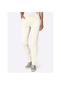 Bequeme Jeans Classic Basics, Damen, Gr. 42, Normalgr&ouml;&szlig;en, beige (champagner), 97% Baumwolle, 3% Elasthan, unifarben, lang, Jeans