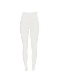 Leggings WINSHAPE "Functional Comfort HWL117C", Damen, Gr. S, Normalgr&ouml;&szlig;en, cream, 85% Polyester, 15% Elasthan, Hosen Leggings, mit V-Shape Applikation und Core-Bund