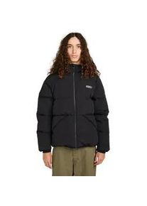 Outdoorjacke Element "Hooded Puffer", Herren, Gr. S, schwarz (flint schwarz), 100% Nylon, Jacken Outdoorjacke