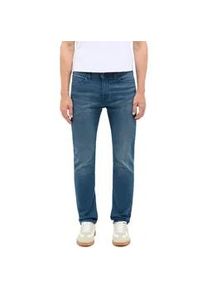 Slim-fit-Jeans Mustang "Herren Style Vegas Slim", Herren, Gr. 29, L&auml;nge 32, blau (783 mittelblau), 94% Baumwolle, 4% Elastomultiester, 2% Elasthan, unifarben, slim fit, Jeans Slim-fit-Jeans