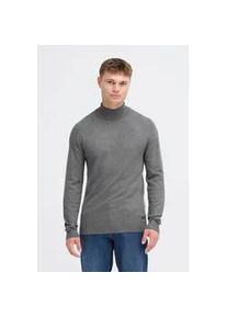 Rollkragenpullover Blend "BHWedat", Herren, Gr. L, pewter mix, Feinstrick, 78% Viskose, 22% Polyester, unifarben, Basic, regular fit normal, hoch geschlossener Ausschnitt, eingesetzt, Pullover Rollkragenpullover, Stilvoller Strickpullover mit Rollkragen