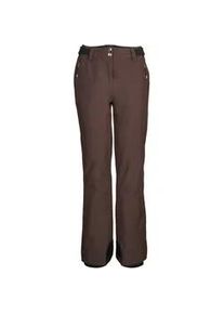 Skihose Killtec "KSW 311 WMN SKI PNTS", Damen, Gr. 44, Normalgr&ouml;&szlig;en, dunkelbraun, Obermaterial: 92% Polyester, 8% Elasthan;Futter: 100% Polyester;F&uuml;llung: 100% Polyester, Hosen Skihose, Wasserdichte, atmungsaktive Skihose mit Schneefang und Kantenschutz
