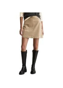 Marc O'Polo Webrock MARC O'POLO DENIM "aus elastischem Organic Cotton-Mix", Damen, Gr. XXL, frosty sand, Obermaterial: 98% Baumwolle, 2% Elasthan, unifarben, normal kurz, R&ouml;cke