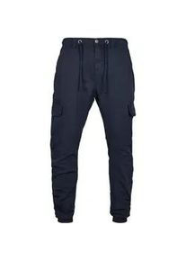 Cargohose Urban Classics "Urban Classics Herren Cargo Jogging Pants", Herren, Gr. XL, US-Gr&ouml;&szlig;en, navy, 100% Baumwolle, unifarben, normal, Hosen Cargohose