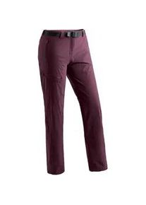Outdoorhose Maier Sports "Lulaka Winter", Damen, Gr. 18, Kurzgr&ouml;&szlig;en, lila (purpurviolett), 90% Polyamid, 10% Elasthan, Hosen Outdoorhose, Damen Winter Wanderhose, Funktionshose mit Netzinnenfutter