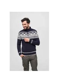 Rundhalspullover BRANDIT "Brandit Herren Troyer Norweger", Herren, Gr. 3XL, navy, 100% Polyacryl, mehrfarbig, normal, herzf&ouml;rmiger Ausschnitt, Pullover Rundhalspullover