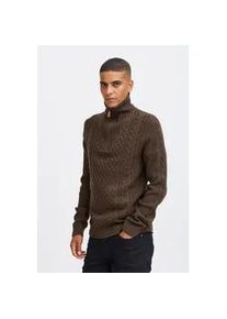 Troyer Blend "BHPullover", Herren, Gr. XXL, turkish coffee, 80% Polyacryl, 20% Baumwolle, regular fit, ohne Ausschnitt, eingesetzt, Pullover Troyer, Klassischer Troyer mit Rei&szlig;verschluss