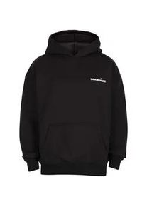 Kapuzensweatshirt DROPSIZE "Dropsize RISE UP HOODIE", Herren, Gr. M, schwarz, 70% Baumwolle, 30% Polyester, bedruckt, Sweatshirts
