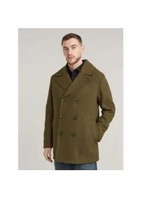 G-Star Raw Outdoorjacke G-STAR "Wool Peacoat", Herren, Gr. S, schwarz olive, Obermaterial: 70% Wolle, 30% Polyamid, Jacken Outdoorjacke