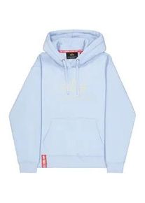 Hoodie Alpha Industries "Basic Hoodie BL", Herren, Gr. XXL, artic blau, Obermaterial: 80% Baumwolle, 20% Polyester, regular fit, Sweatshirts Hoodie