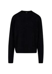 Rundhalspullover Urban Classics "Urban Classics Herren Set In Boxy Sweater", Herren, Gr. M, schwarz, 100% Polyacryl, unifarben, relaxed fit, Rundhals, Pullover Rundhalspullover