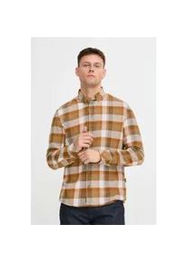 Langarmhemd Blend "BHShirt", Herren, Gr. S, US-Gr&ouml;&szlig;en, otter, Web, 100% Baumwolle, kariert, regular fit, ohne Ausschnitt, 2-Knopf-Manschette, Hemden, L&auml;ssiges kariertes Langarmhemd