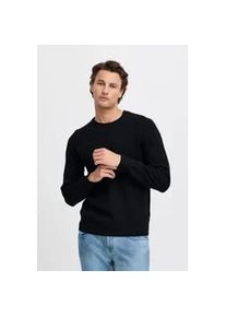 Strickpullover Blend "BHPullover", Herren, Gr. XXL, schwarz, Grobstrick, 85% Polyester, 15% Polyamid, slim fit normal, Rundhals, Pullover Strickpullover, Klassischer Grobstrickpullover