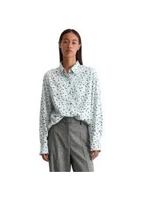 Marc O'Polo Langarmbluse MARC O'POLO "aus flie&szlig;ender Viskose", Damen, Gr. 46, aqua, Obermaterial: 100% Viskose, bedruckt, regular fit normal, Manschette, Blusen