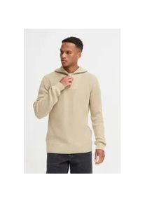 Troyer Blend "BHDeno", Herren, Gr. L, beige (plaza taupe), Grobstrick, 50% Baumwolle, 50% Polyacryl, unifarben, Basic, normal normal, ohne Ausschnitt, Pullover Troyer, Klassischer Troyer mit Rei&szlig;verschluss