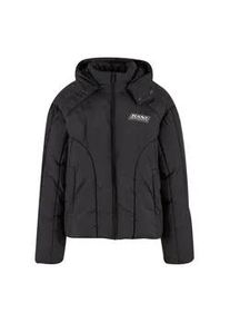 Winterjacke Karl Kani "Karl Kani KK Sport Patch Arctic Puffer Jacket", Herren, Gr. XS, schwarz, 100% Polyester, unifarben, normal, ohne Ausschnitt, Jacken Winterjacke