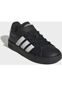 Sneaker Adidas SPORTSWEAR "GRAND COURT 3.0 SCHUHE F&Uuml;R KINDER", M&auml;dchen, Gr. 34, cloud wei&szlig;, core schwarz, core schwarz, Synthetik, Textil, Schuhe Sneaker, mit Klettverschluss, f&uuml;r Kinder