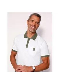 Classic Dog Poloshirt CLASSIC "Kurzarm-Poloshirt", Damen, Gr. 56/58, ecru, marine, 100% Baumwolle, gemustert, mehrfarbig, Shirts