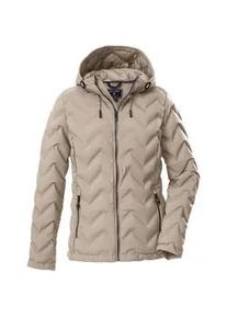 Steppjacke Killtec "KOW 23 WMN QLTD JCKT", Damen, Gr. 42, helltaupe, Oberseite: 100% Polyester;R&uuml;ckseite: 100% Polyester;F&uuml;llung: 100% Polyester, Jacken Steppjacke, Wasserabweisende Damenjacke mit verstellbarer Kapuze und Taschen