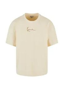 T-Shirt Karl Kani "Karl Kani Herren", Damen, Gr. L, cream, 100% Baumwolle, unifarben, normal, Rundhals, Shirts T-Shirt
