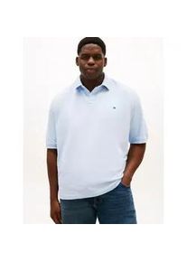 Tommy Hilfiger Big & Tall Poloshirt "Plus 1985", Herren, Gr. 4XL, breezy blau, Piqu&eacute;, Obermaterial: 96% Baumwolle, 4% Elasthan, TOMMY HILFIGER BIG & TALL, regular fit, Shirts, Gro&szlig;e Gr&ouml;&szlig;en, Pique, regular fit