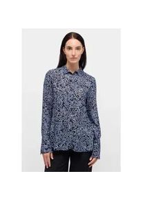 Hemdbluse Eterna "REGULAR FIT", Damen, Gr. 42, navy, 98% Baumwolle, 2% Metall, Blusen Hemdbluse